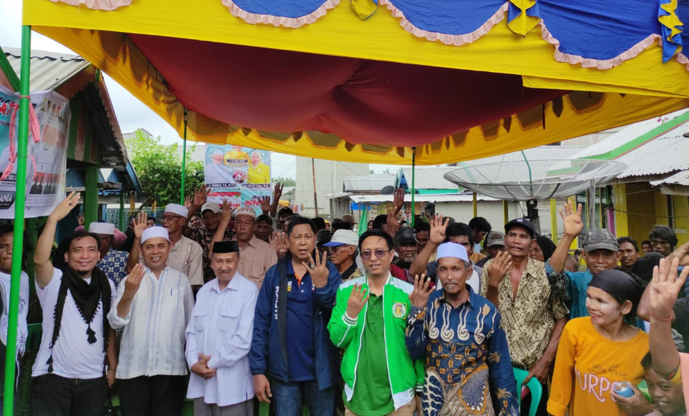 H Rosman Malomo Dampingi Kampanye Dialogis Cabup Inhil H Herman