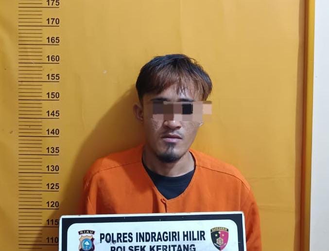 Polsek Keritang Ringkus Pengedar Sabu di Desa Sencalang