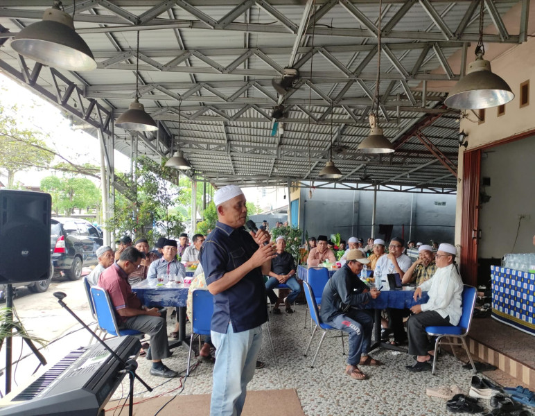 H Herman Hadiri Undangan Tim Acara Syukuran Kemenangan Paslon Inhil Hebat