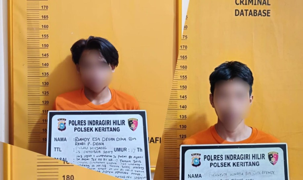 2 Tukang Palak di Kecamatan Keritang Ditangkap Polisi