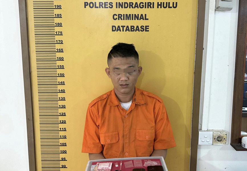 Warga Kuantan Babu Rengat Diringkus Sat Narkoba Polres Inhu