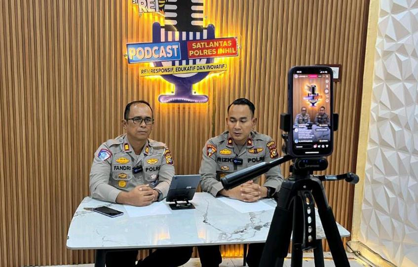 Kasatlantas Polres Inhil Podcast, Bahas Program Keselamatan Lalin