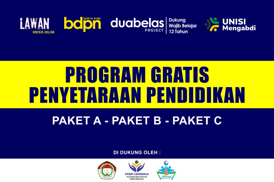 BDPN Gandeng Unisi dan Beberapa PKBM akan Launching Program Gratis Penyetaraan Pendidikan