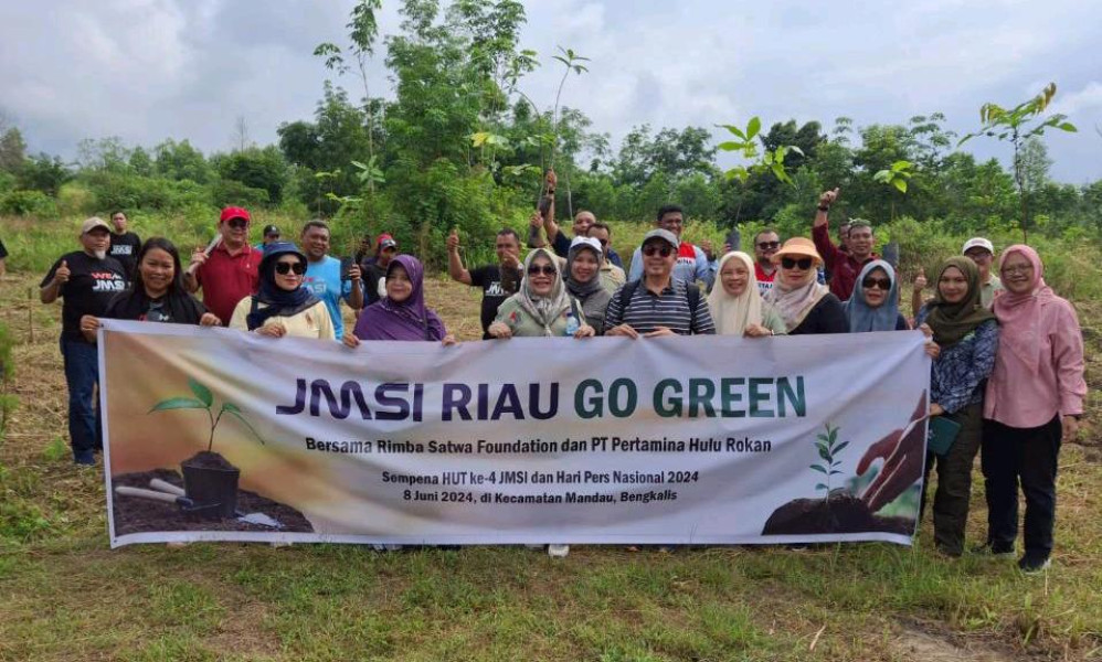 JMSI Riau Kunjungi Pusat Pembibitan Agroforestri Mitra PHR di Batin Solapan