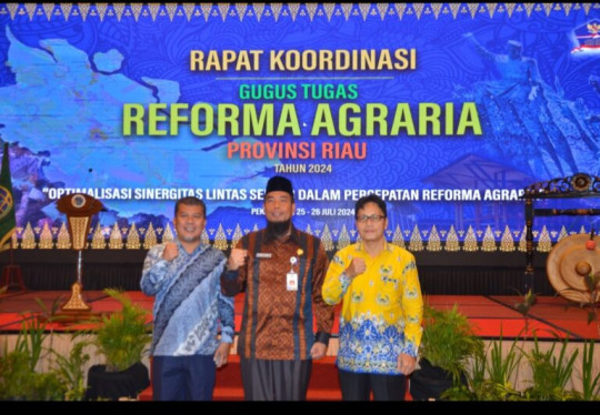 Asisten III Setdakab Inhil Fajar Husein Ikuti Rakor GTRA Provinsi Riau Tahun 2024