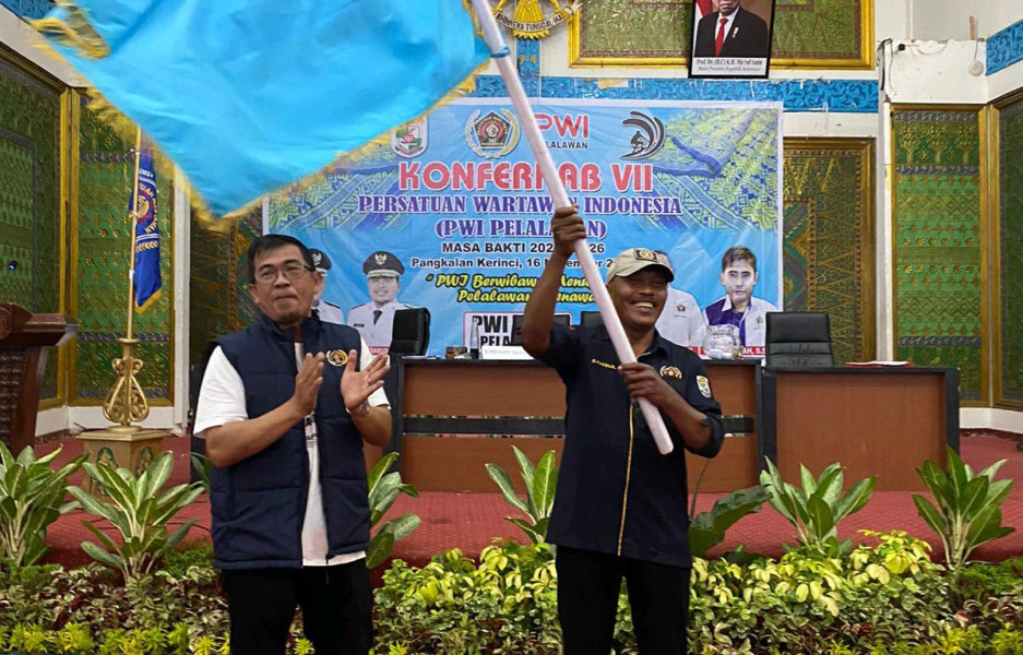 Aklamasi, Syamsul Bahri Terpilih Ketua PWI Pelalawan Periode 2023-2026