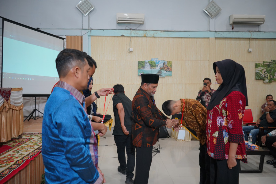 Pembukaan Program Pembinaan dan Pelatihan Calon Anggota Polri Kabupaten Indragiri Hilir 2025