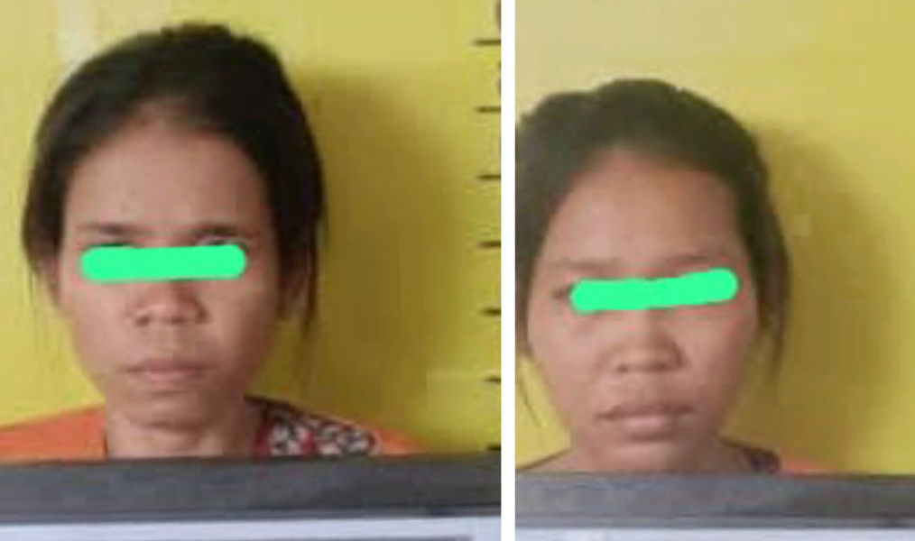Diduga Konsumsi Sabu, Dua Wanita Kakak Adik Ditangkap Polsek Pujud