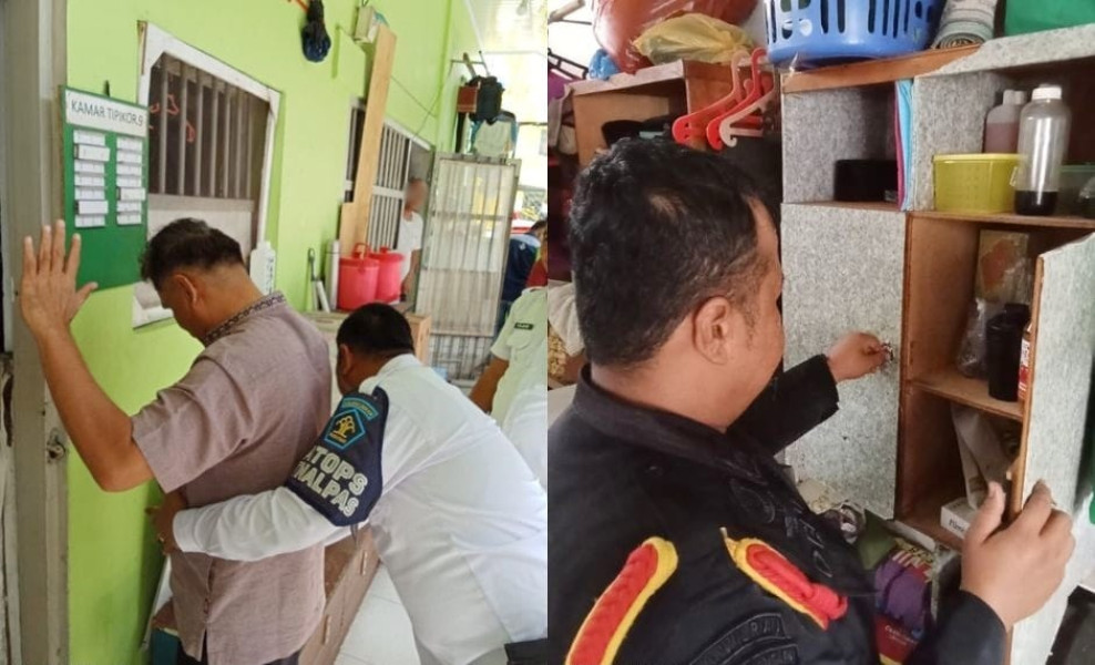 Razia di Lapas Pekanbaru, Petugas Sita Pisau dan Charger Ilegal