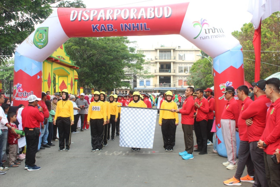Dandim 0314/Inhil Hadiri Pencanangan Olahraga dan Tri Lomba Juang