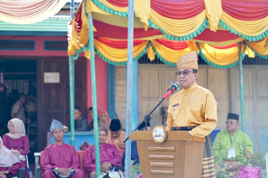 Bupati Inhil Lepas Ratusan Peserta Pawai Taaruf MTQ Kecamatan Gaung 2023