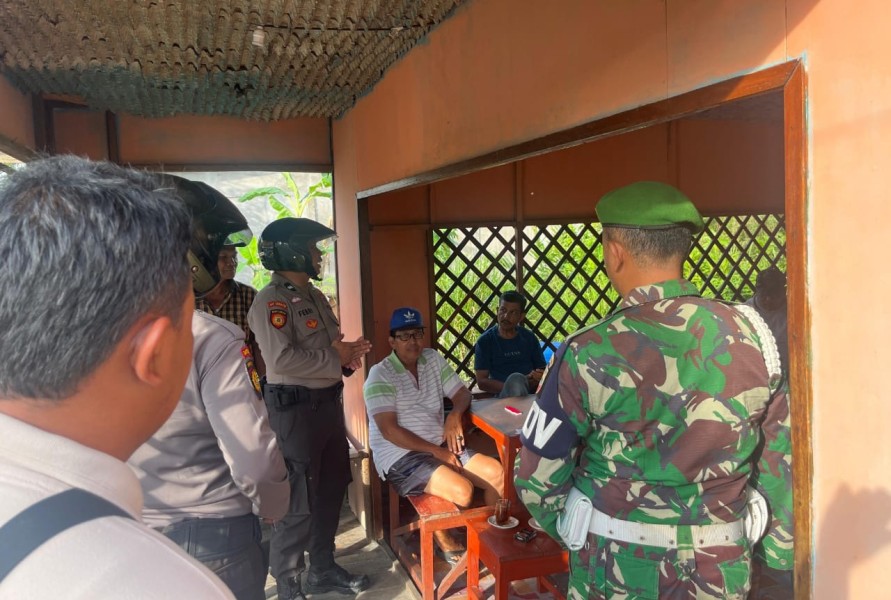 Polres Inhil Bersama TNI Gelar Patroli Gabungan Antisipasi Gangguan Kamtibmas