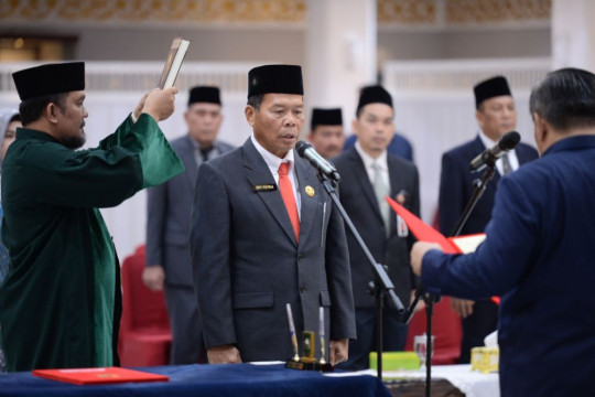 Ery Putra di Lantik Menjadi Pj Sekda Kabupaten Indragiri Hilir Oleh Pj Gubernur Riau