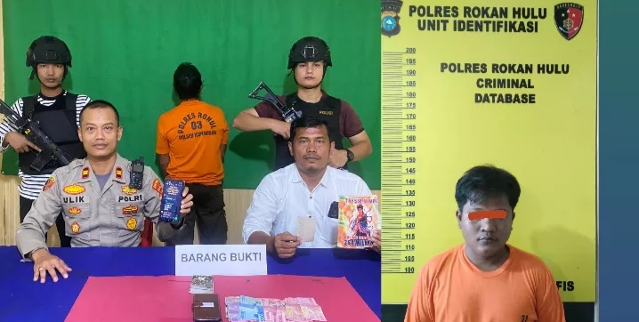 Polres Rohul Ringkus Dua Pelaku Judi Online Jenis Togel